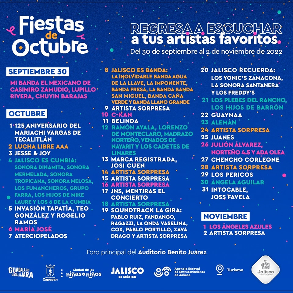 fechas auditorio benito juarez