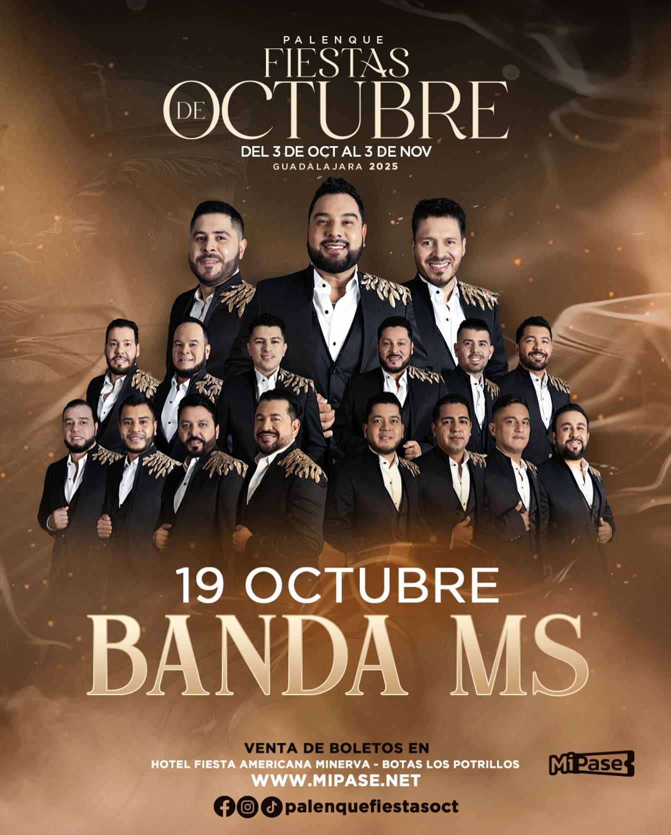 banda ms palenque fiestas de octubre 2025