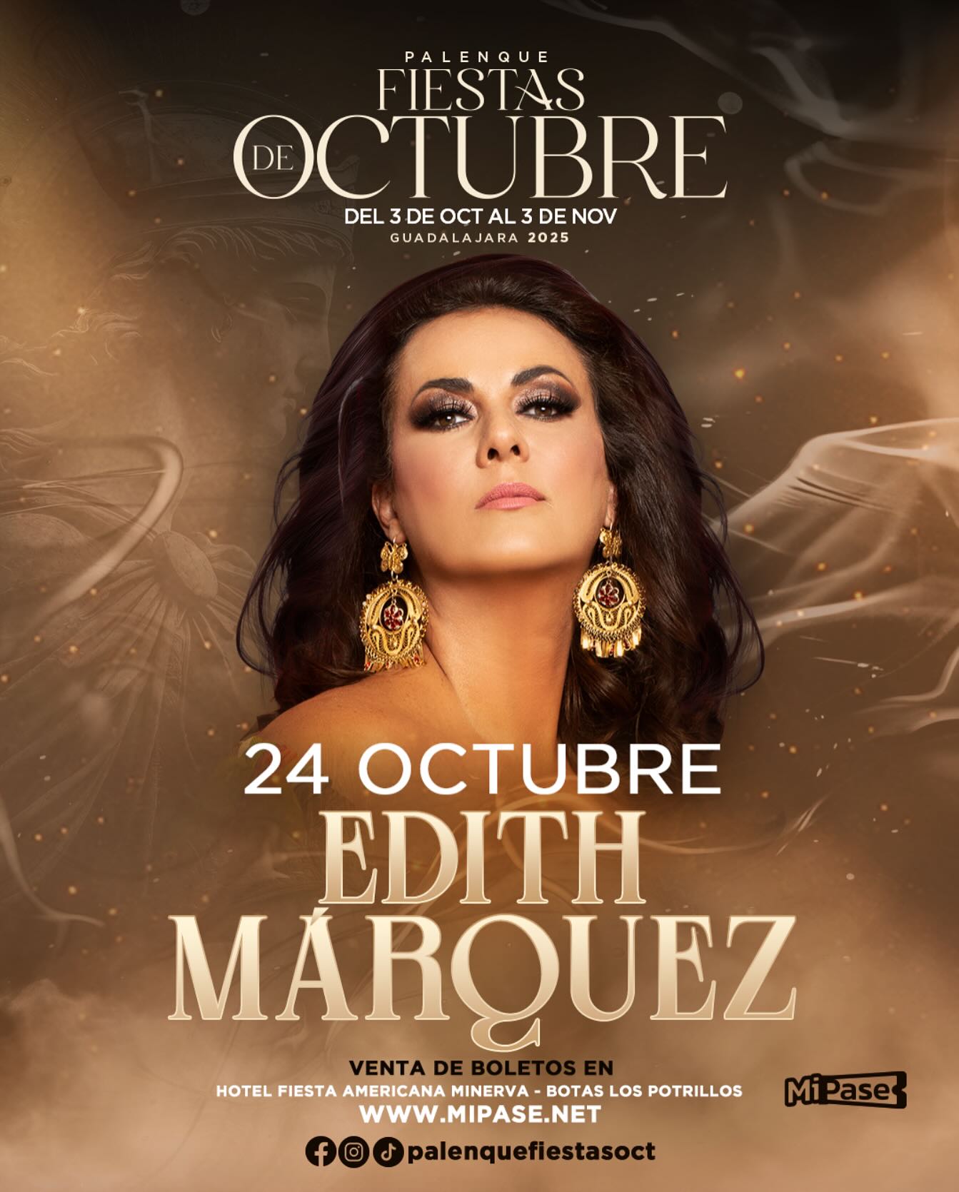 edith márquez palenque fiestas de octubre 2025