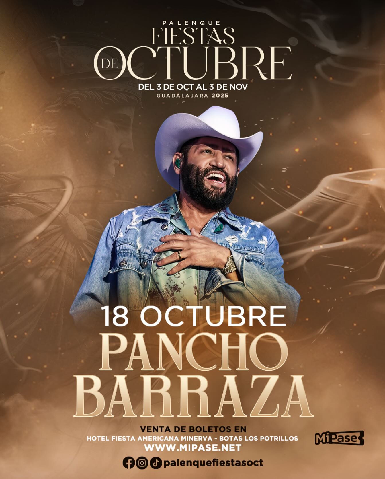 pancho barraza palenque fiestas de octubre 2025