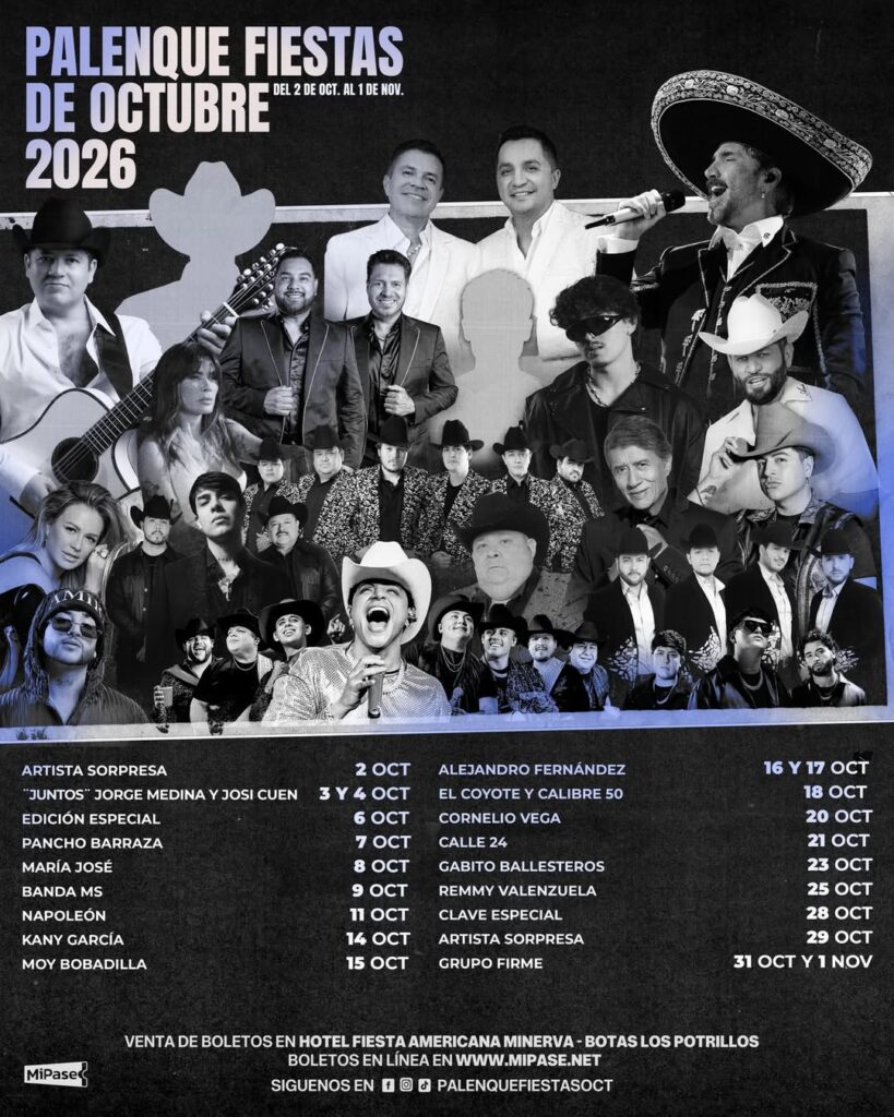 palenque fiestas de octubre 2026