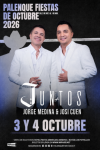 Boletos Jorge Medina y Josi Cuen Palenque Fiestas de Octubre 2026