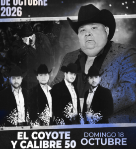 Boletos El Coyote y Calibre 50 Palenque Fiestas de Octubre 2026
